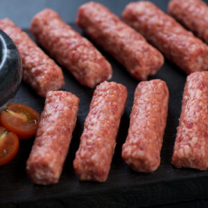 Cevapcici-Paket (4Pack á 5Stück)  ca. 1,5-1,8kg; 18,50€/kg (eingefroren)