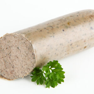 Rinderleberwurst am Stück ca. 0,2-0,25kg; 24,90€/kg