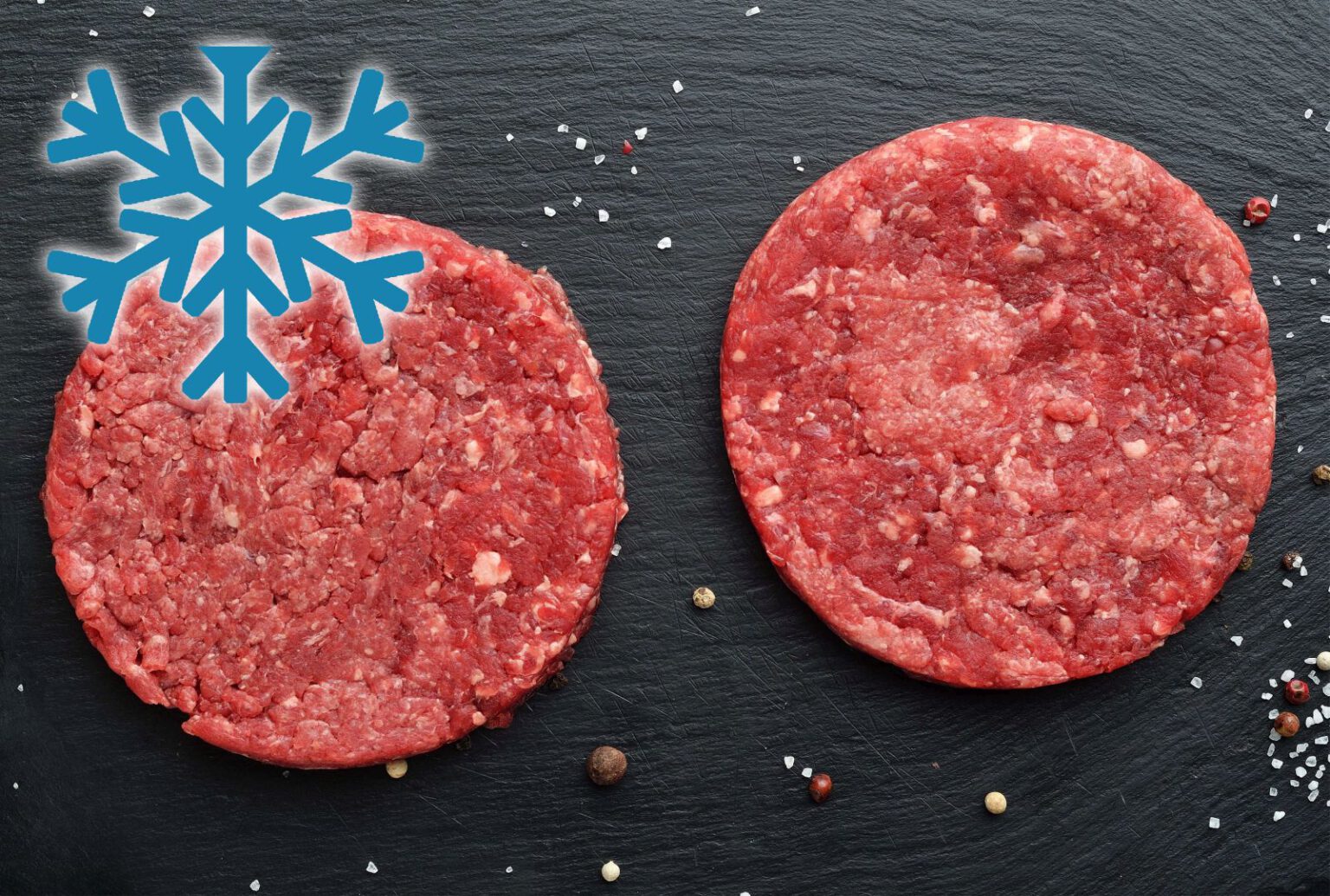 Burger Pattie Paket, insgesamt 8 Patties, ca. 1,01,9kg